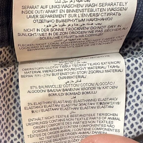 Cooper Fancy Stretch Cotton Twill Pants Size 30W x 32L in Color Sea - Picture 10 of 12